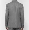 Grey Lloyd Slim-Fit MÃ©lange Wool-Flannel Jacket