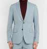 Light-Blue Soho Slim-Fit Wool and Mohair-Blend Jacket