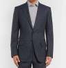 Navy O'Connor Slim-Fit Prince of Wales Checked Wool Jacket