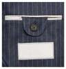 Navy Slim-Fit Unstructured Chalk-Striped Wool Jacket