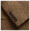 Tan Slim-Fit Herringbone Wool Jacket