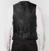 Black Slim-Fit Grosgrain-Trimmed Cotton-Velvet Waistcoat
