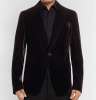 Dark-Brown Velvet Tuxedo Jacket