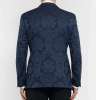 Navy Gregory Slim-Fit Cotton and Silk-Blend Jacquard Tuxedo Jacket