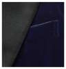 Navy Slim-Fit Satin-Trimmed Cotton-Velvet Tuxedo Jacket
