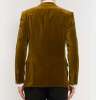 Saffron Slim-Fit Grosgrain-Trimmed Cotton-Velvet Tuxedo Jacket