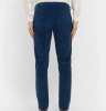 Navy Slim-Fit Cotton-Corduroy Trousers