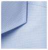 Light-Blue Cutaway-Collar Checked Cotton-Jacquard Shirt