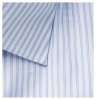 Slim-Fit Blue Pinstriped Cotton-Poplin Shirt