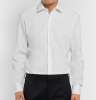 White Jesse Slim-Fit Cotton-Poplin Shirt
