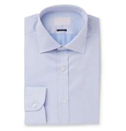 Light-Blue Slim-Fit Cotton Shirt